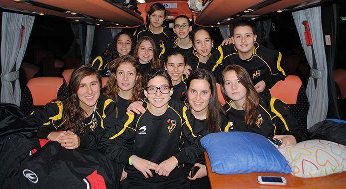 La selecció sub 17 femenina camí a Burela